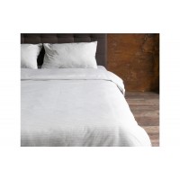 Пододеяльник Hotel Collection Cotton Stripe Grey-White U-TEK 