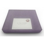Простирадло натяжна U-TEK Cotton Stripe Plum-White